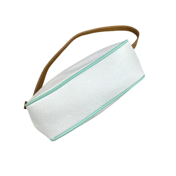 Rosetti Shoulder Bag White Tan Mint Green Vegan Leather Multi Pocket Purse - Image 2