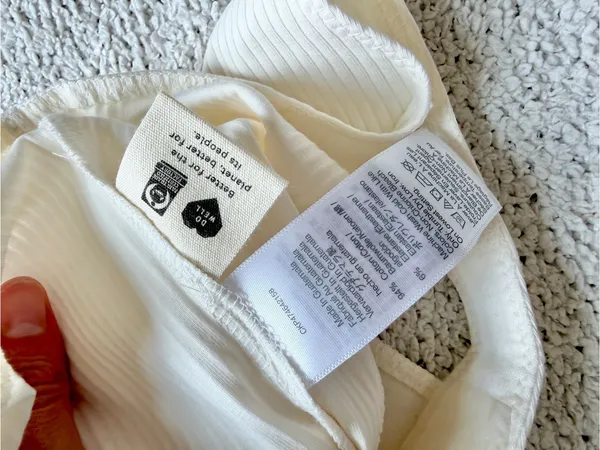 Madewell Crewneck Thong Bodysuit in Sleekhold Small NEW Lighthouse White - Image 9