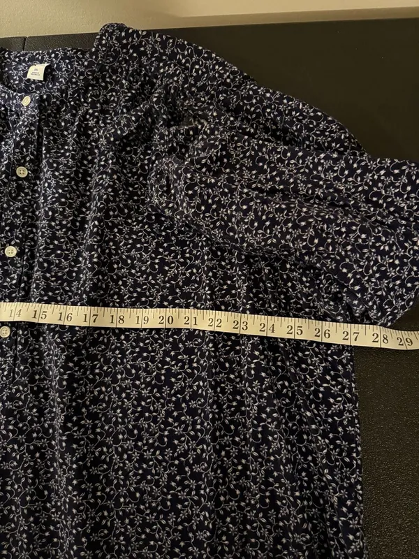 Old Navy Oversized Ditsy Floral Corduroy Top XXL - Image 4