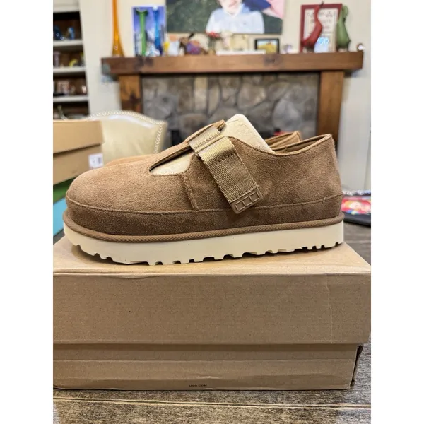 UGG® Goldenstar Mary Jane Clogs in the Chestnut Size 8.5 - Image 3