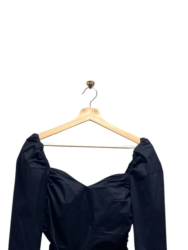 ASTR The Label Long Sleeve Ruched Top Black Size XS Whimsigoth Witchy Romantic - Image 6