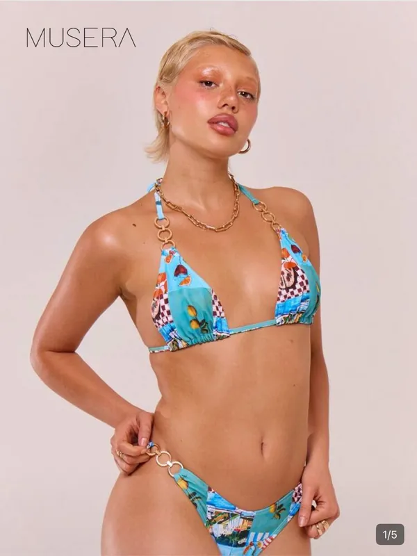 Musera Bikini Set Blue Size M - Image 4