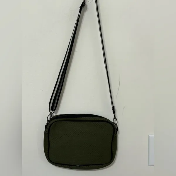 Haute Shore Crossbody Neoprene Purse Bag‎ Army Green - Image 3