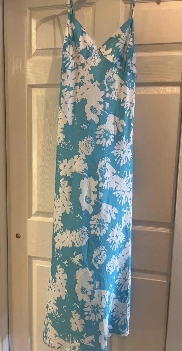 Floral Silky Maxi Dress - Image 2