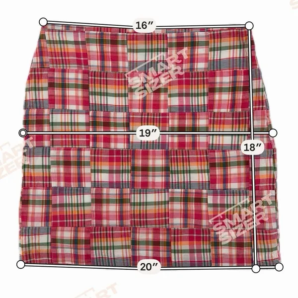 Talbots Patchwork Cotton Madras Plaid Mini Skirt Pink Green Colorful Size 8 - Image 6