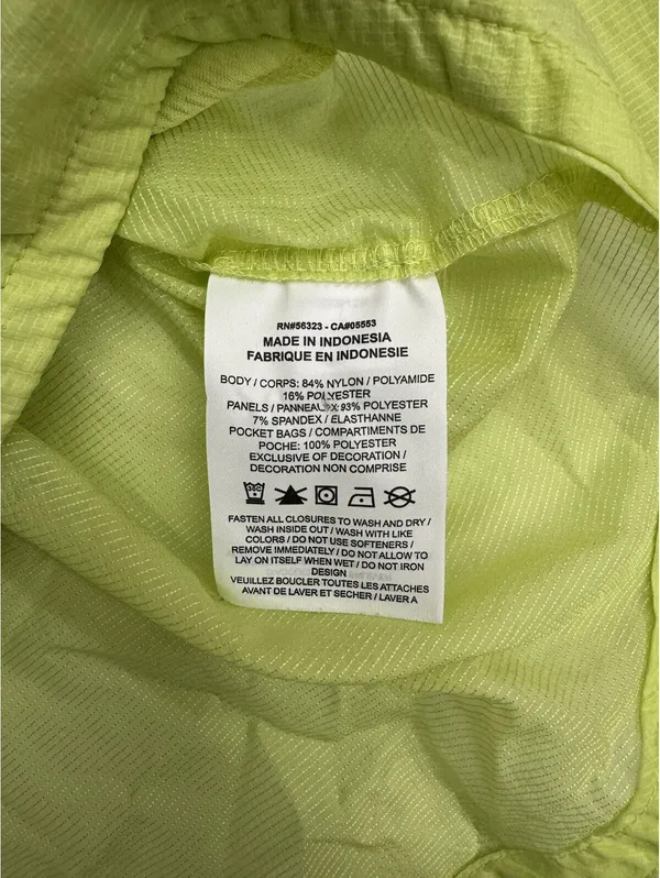 Nike Air Women’s L Volt Neon Yellow Running Jacket Windbreaker Lightweight - Image 10