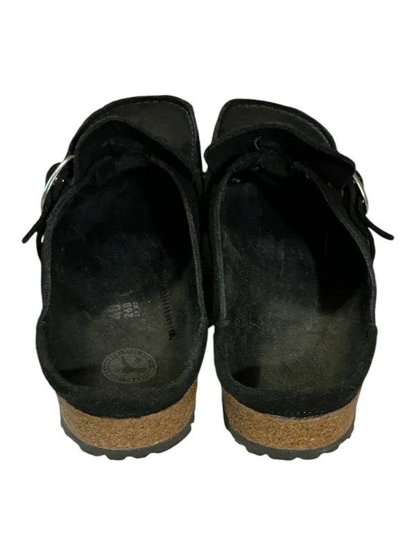 Birkenstock Buckley Black Suede Moccasin Clog Mules Shoes Size 40 Narrow Women 9 - Image 4