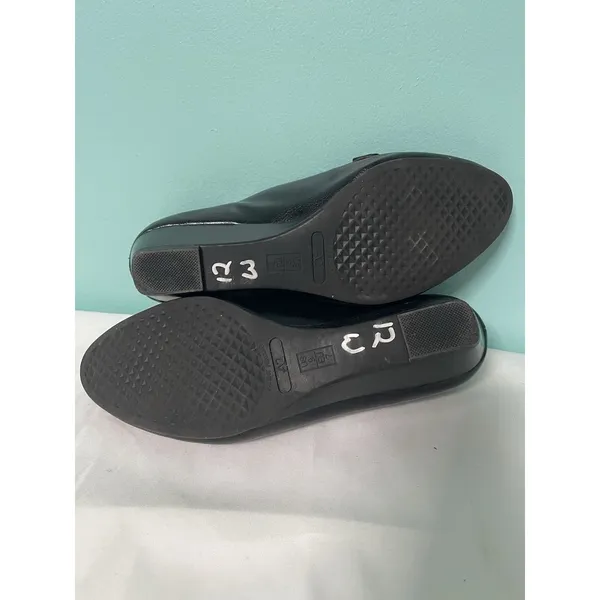 A2 Aerosoles Size 9 Black Leather Womens Shoes‎ Slip on S-438 - Image 7
