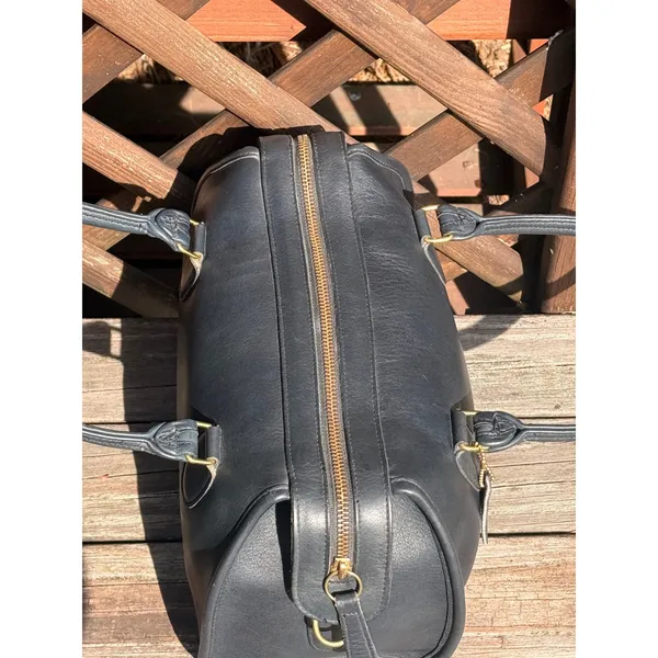 Coach Vintage Broadway Satchel Navy Blue Speedy Leather - Image 5