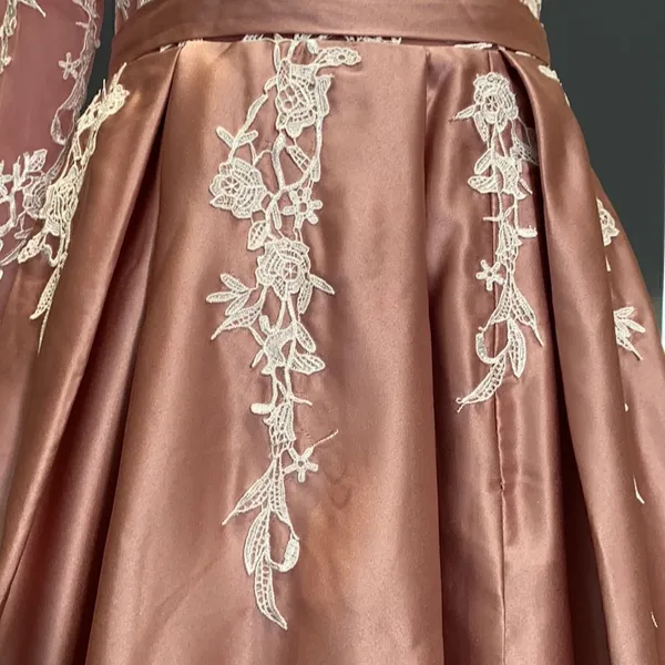 Women’s Dusty Pink One Shoulder Full Length Prom Party Dress Size M **READ** - Image 10