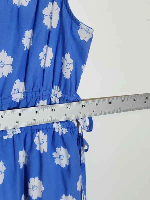 Universal Threads Blue and White Floral Print Sundress Size XS - Image 6
