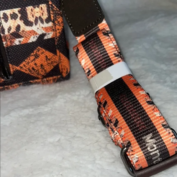 Montana West‎ Orange and Black Southwest Tote Bag - Image 5