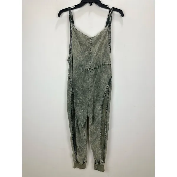 Free People Movement Split Rock Jumpsuit Grunge Boho Square Neck Backless Small - Image 3