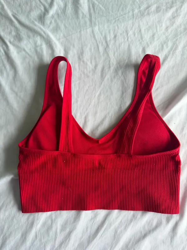 red aeropostable ribbed seriously soft sports bra - Image 2