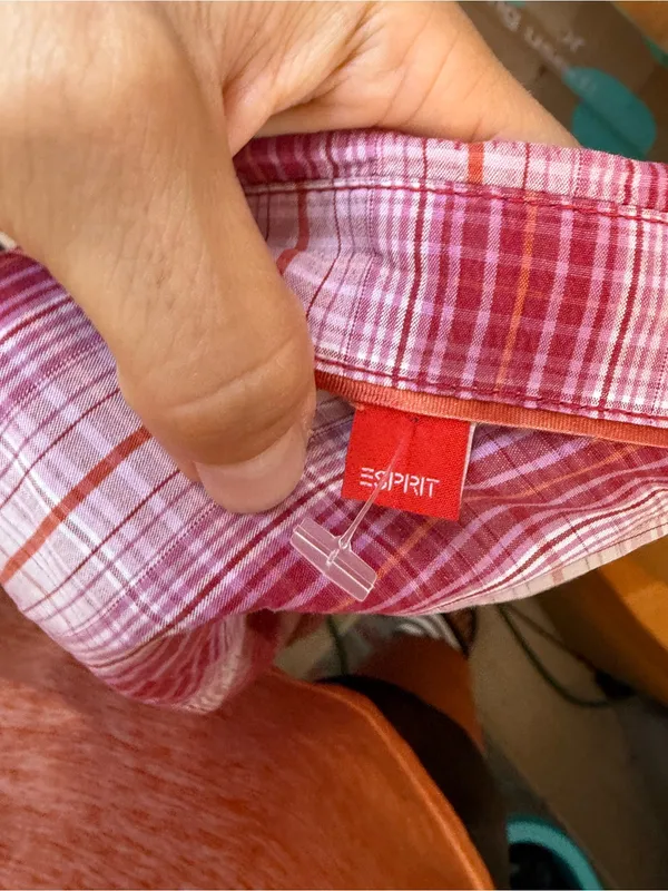 Esprit Vintage Western Plaid Embroidered Pearl Snap Shirt - Image 6