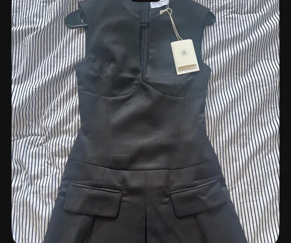 Peppermayo Mini Dress Black - Image 3