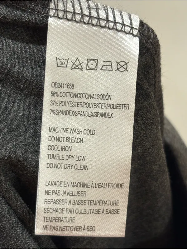Anthropologie Charcoal Gray Full-Length Leggings - Image 4