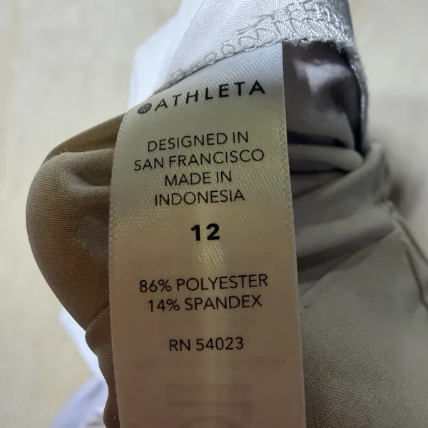 Athleta‎ Skyline Pant II Womens 12 Beige Travel Stretch Ankle Career Pants - Image 9