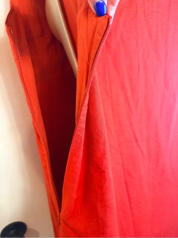 Commence Red Sheath Dress V Neck Sleeveless Party Cocktail Mini Dress Size L - Image 9