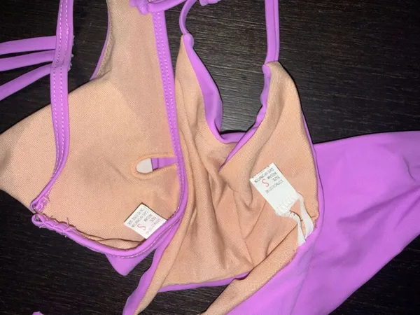 Bright Pink Strappy Bikini Set - Image 5