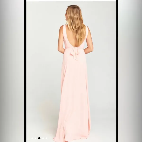 NWT Jenn Pink Maxi Bridesmaids Formal Dress - Size S - Image 2