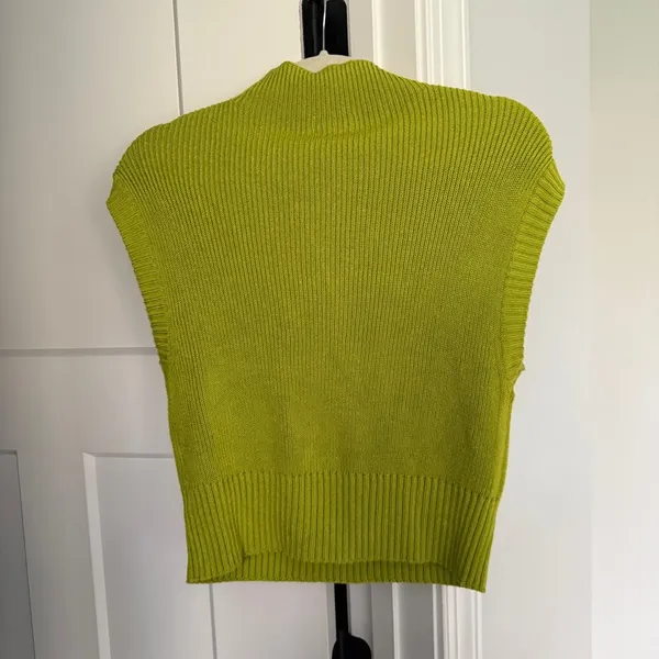 Maeve Anthropologie Ribbed‎ Sleeveless Sweater mock neck knit pullover - Image 5