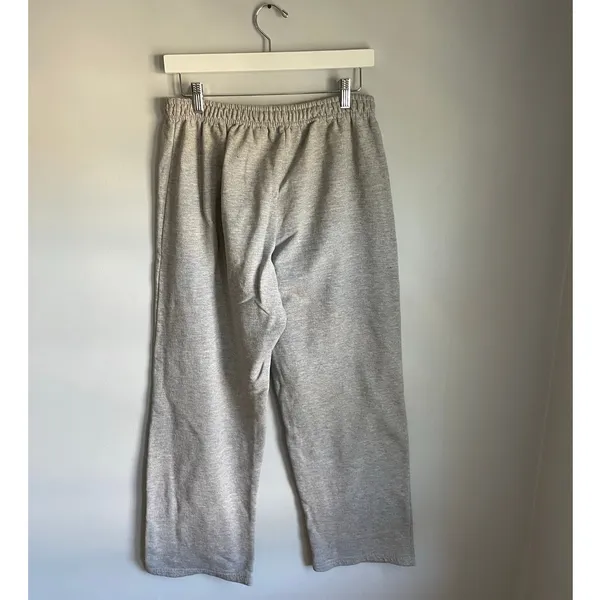 Martha's Vineyard Grey Sweatpants Cozy Worn In Lounge Pockets Gildan Womens S - Image 3