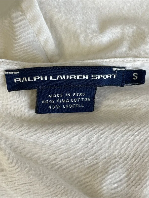 Ralph Lauren Sport Cream Ruffle V-Neck Blouse - Image 4