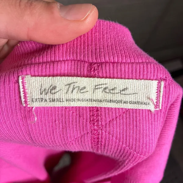 We The Free Free People Pink Ribbed Muscle Tank Top OB1635815 XS - Image 4