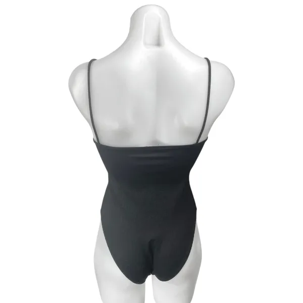 Zara Women's Black Rib Knit Sleeveless Cami Camisole Bodysuit Tank Top Size M - Image 2