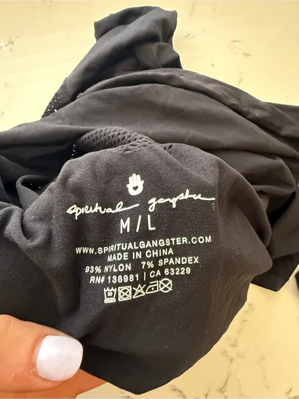 Spiritual Gangster Black Long-Sleeve 'Create Your Karma' Graphic Tee - Image 4