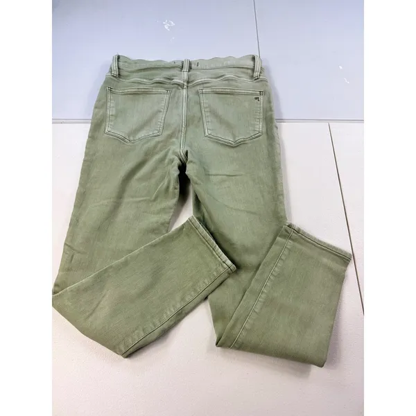 Madewell‎ 9" High Rise Skinny Crop Button Fly Jeans Womens Size 26 Green Denim - Image 2