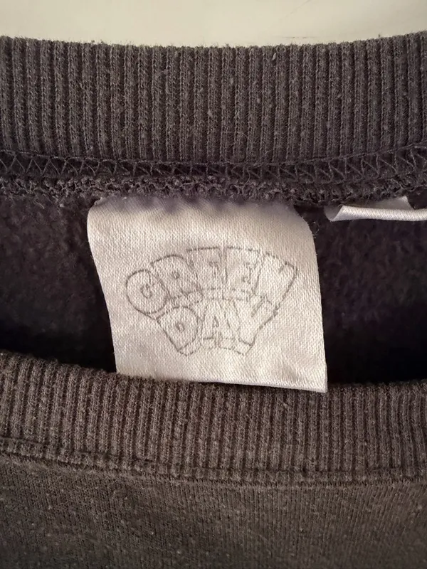 Green Day Dookie crew neck‎ sweatshirt gray. Soft - Image 4