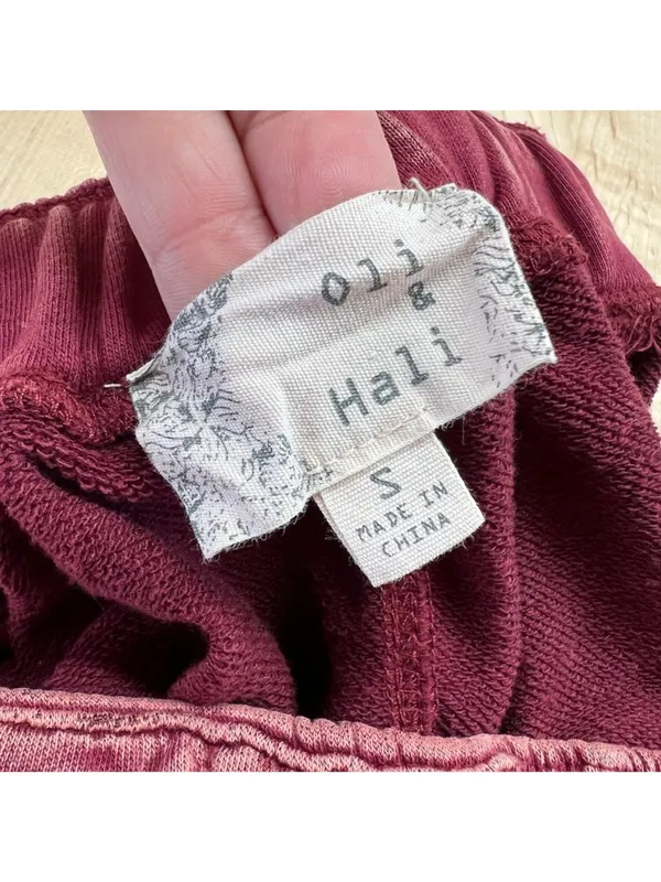 Oli & Hali Cabernet Tie Dye Jogger Sweatpants Casual Size Small Gorpcore Grunge - Image 7