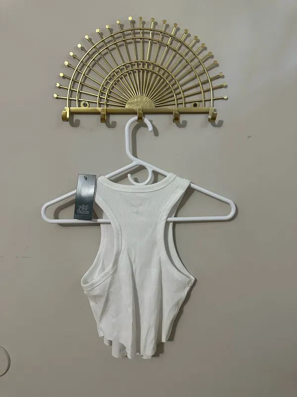 wild fable Cream Ribbed Tank  - Image 2