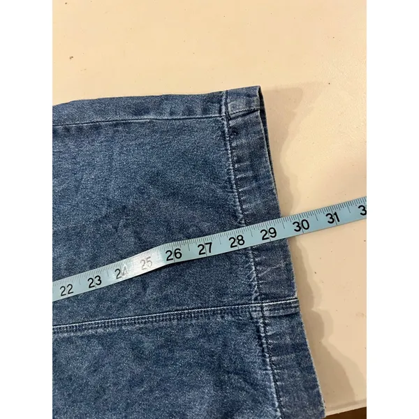 Low Rise Jort Cargo Denim 100% Cotton Capri Pants Size XL Women's 90s Y2K - Image 7