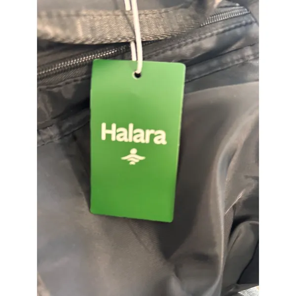 Halara Black Duffel Gym Bag Shoe Compartment Travel Weekend‎ Bag With strap NEW - Image 9