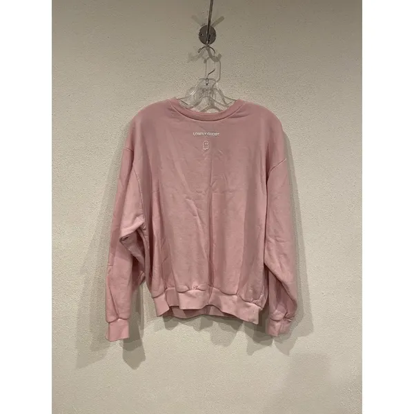 Lonely Ghost Sweatshirt Womens Medium Pink Text Me When You Get Home Fleece - Image 3