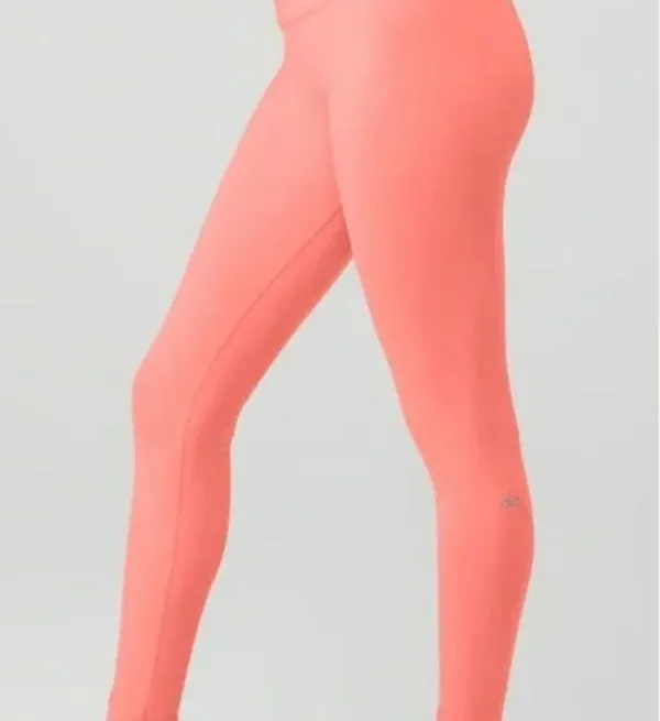 NEW WITH TAGS ALO Yoga 7/8 High-Waist Airbrush Legging - Strawberry Lemonade - Image 2