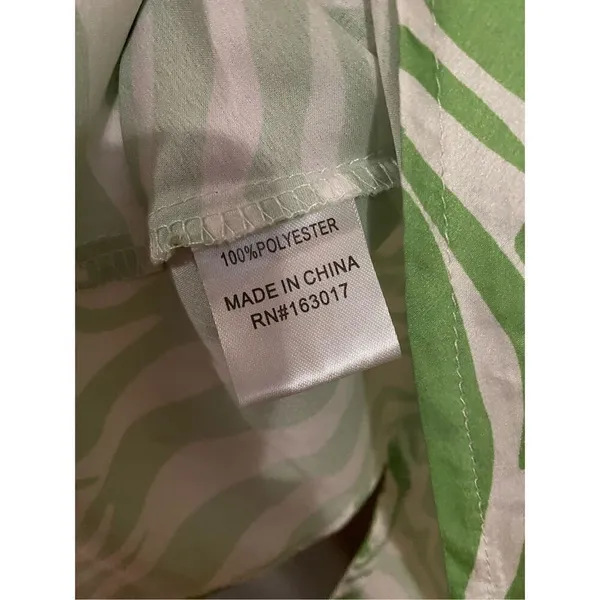 PRINCESS POLLY Clueless Zebra Print Mini Skirt Green and White Size 0 - Image 7