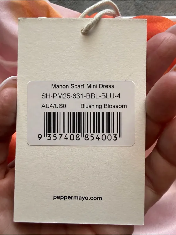 Peppermayo Manon Scarf Mini Dress - Blushing Blossom US 0 NWT *No scarf - Image 5