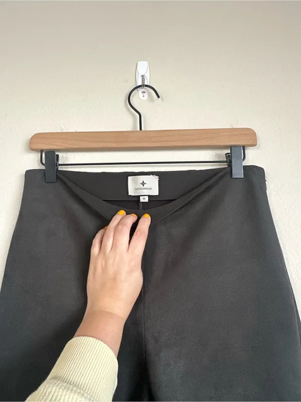 Tuckernuck Deep Olive Faux Suede Ashford Pants - Image 4