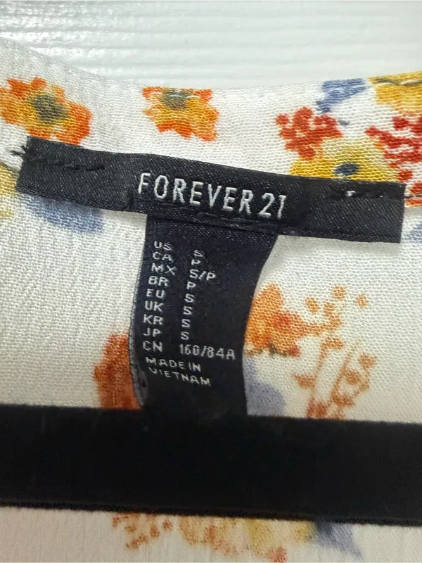Forever 21 White Floral Lace-Trim Boho Tunic - Image 2