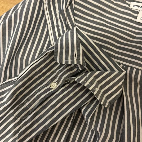 Amazon Stripped Button Down Size M - Image 3