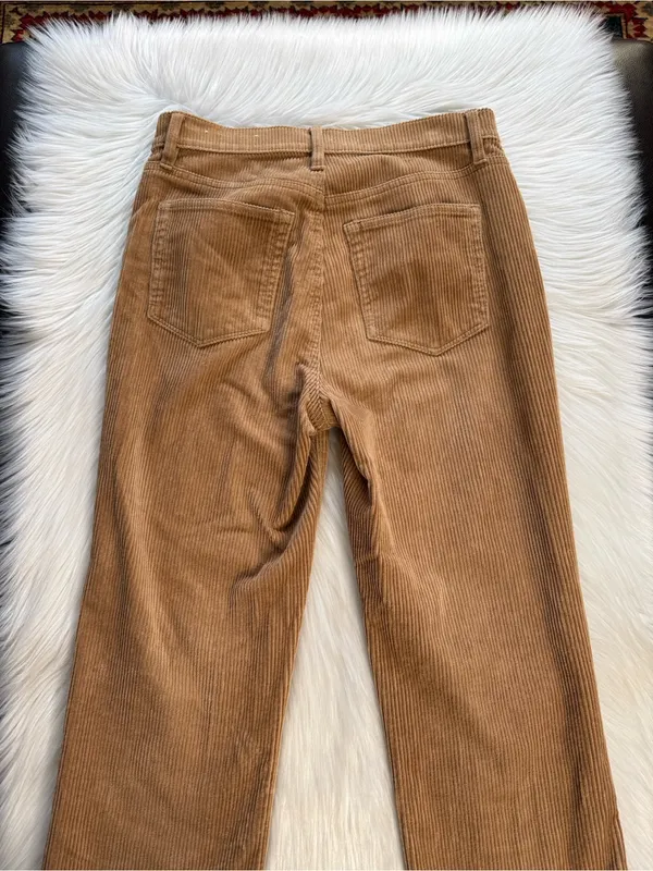 LOFT Gold Straight Leg Ankle Length Corduroy Pants - Image 8