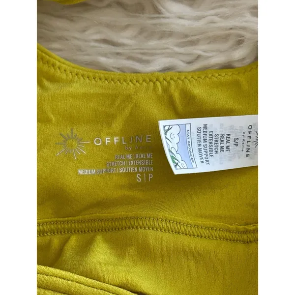 OFFLINE By Aerie Real Me Ruched Sports Bra Size Small - Image 9