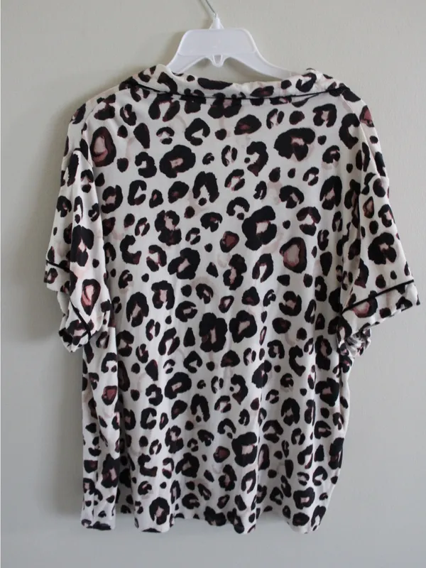 Stars Above Leopard Print Pajama Set Size XXL - Image 7