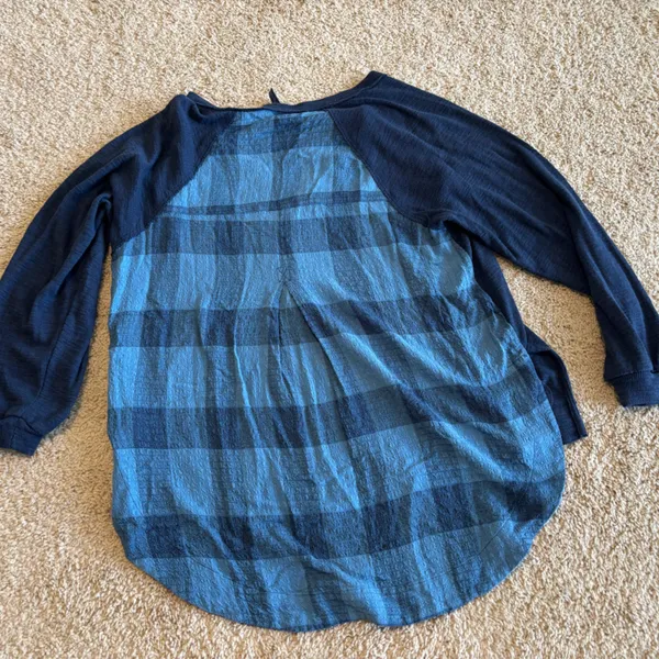 PILCRO long sleeve v neck flannel shirt - Image 10