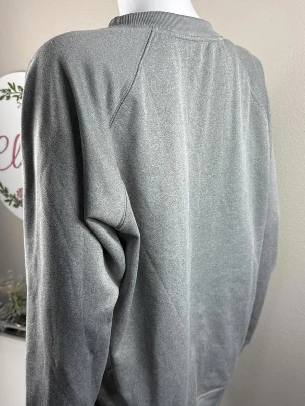 Cute Womens Sweatshirt Size S Silver - Image 4