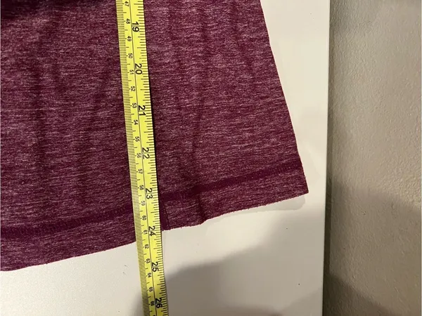 Women's Lululemon Ruffle Back Tank Top Heathered Plum Performance Gym Activewear - Image 4